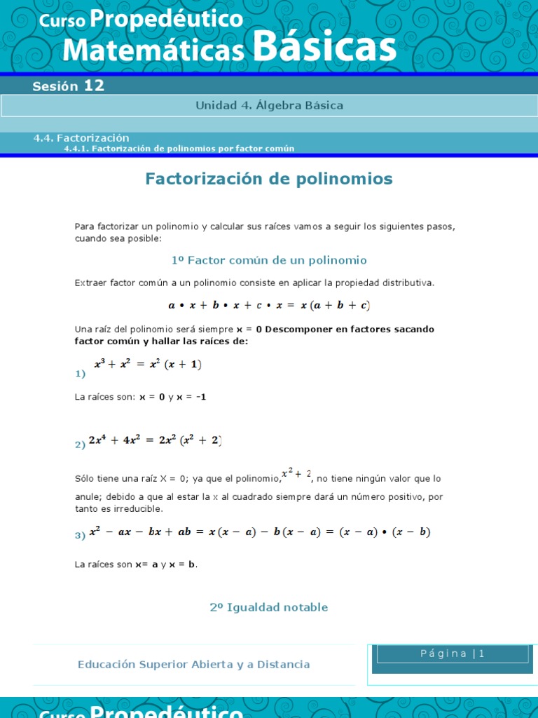 4.4: Resolver ecuaciones polinomiales por factorización
