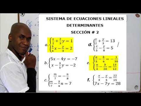 4.7: Resolver sistemas de ecuaciones usando determinantes