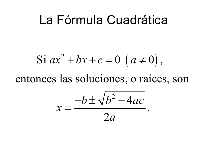 5.4: La fórmula cuadrática