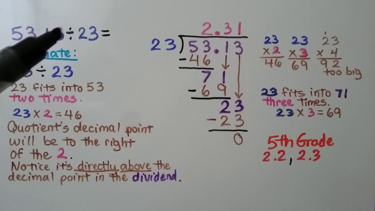 5.4: Operaciones decimales (Parte 2)